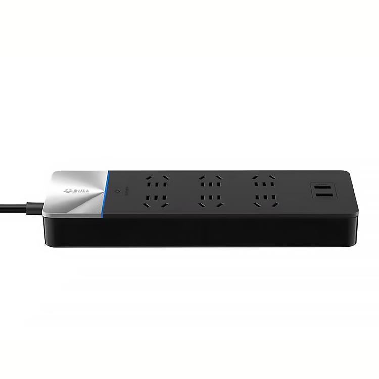 BULL smart power strip GN-H406U master control 2500W supports fast charging, anti-surge and over-power warning reminder