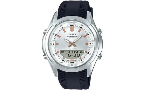 CASIO Men 46mm Silver Watch AMW-840-7AVDF