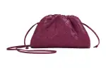 Bottega Veneta Sheepskin Clutch Mini Women's Purple