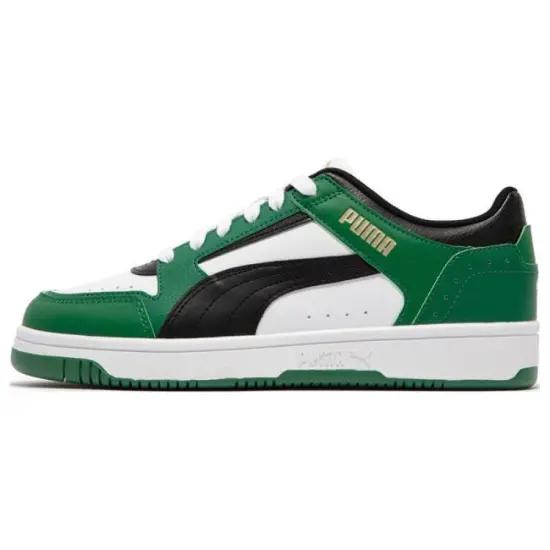 PUMA REBOUND Series Skateboarding Shoes Unisex Low-top White/green