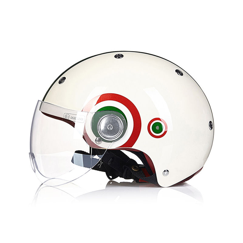 BEON CCC Half Helmet ABS Single Lens Unisex Commute Travel Motorcycle Helmets