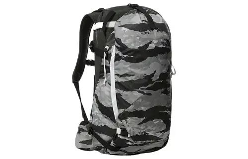 THE NORTH FACE Mountaineering Bag Backpack Double Shoulder Outdoor Bag Recycled Polyester Gray Unisex