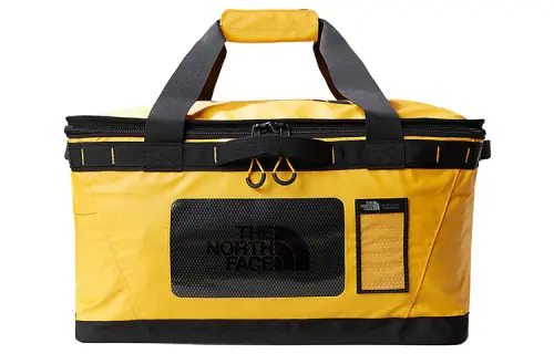 THE NORTH FACE 65L Portable Outdoor Bag Polyester Yellow Unisex