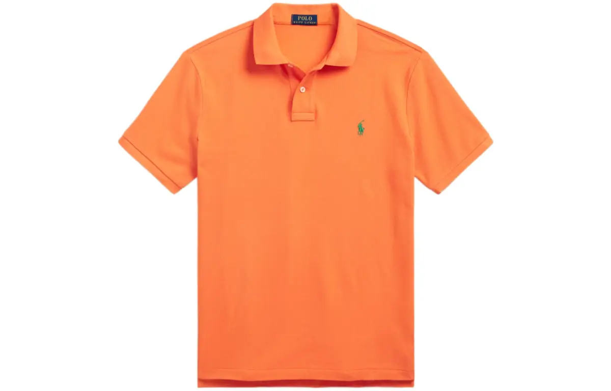 Polo Ralph Lauren Polo Shirt Custom Slim Fit Men's Orange