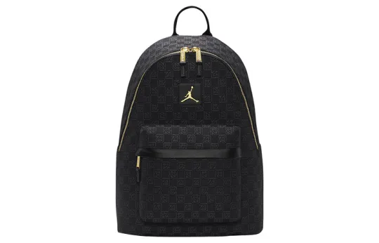 Jordan Jordan Monogram Полиэстер Школьная сумка Рюкзак Унисекс Пара Стиль Черный