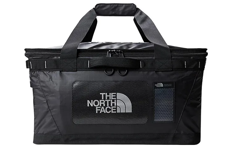 THE NORTH FACE 65L Portable Outdoor Bag Recycled Polyester Black Unisex