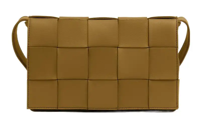 Bottega Veneta CASSETTE Sheepskin Tofu Bag, Handheld Crossbody Bag, Shoulder Bag Medium Women's Acorn