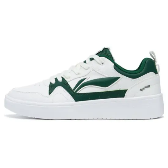 LINING Line 2.0 At The Beginning Skateboard Shoes Men Low-Top Mist White/Spruce Green