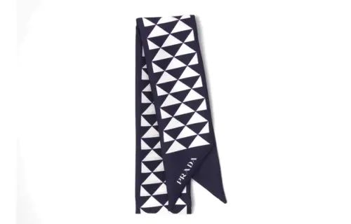 PRADA Silk Printed Twill Scarf