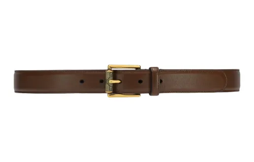 GUCCI Leather Belts Men's Brown Width 3cm