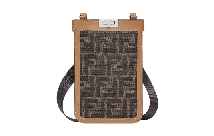 Мужская сумка Fendi Peekaboo (коричневая)