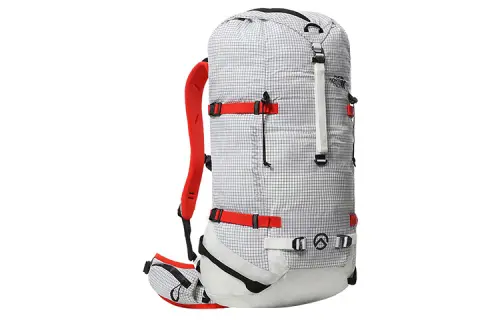 THE NORTH FACE 38L Mountaineering Bag Backpack Double Shoulder Outdoor Bag Recycled Nylon White Unisex