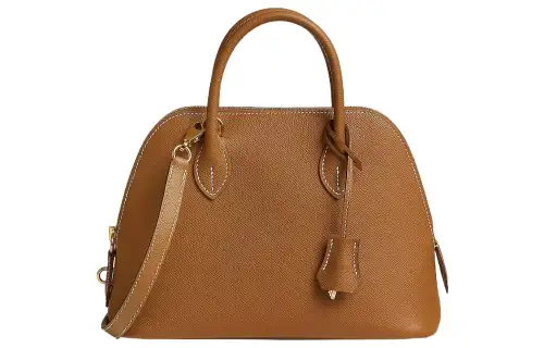 HERMES Bolide Epsom Calfskin Bowling Bag, Crossbody Bag, Handbag Women's 37 Gold