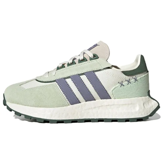 Adidas Originals Retropy E5 Lifestyle Shoes Women's Low-top Grass Green/white/purple/dark Green/light Green