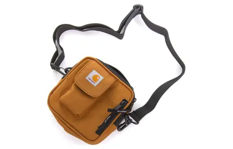 Carhartt WIP ESSENTIALS Polyester Small Square Bag, Shoulder Bag, Crossbody Bag Regular Unisex Brown