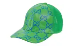 GUCCI Cotton Baseball Caps Women's Green