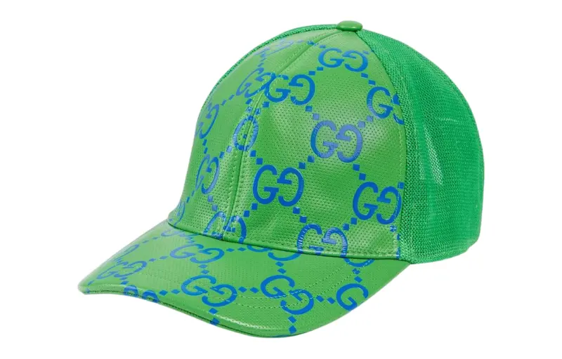 GUCCI Cotton Baseball Caps Women's Green