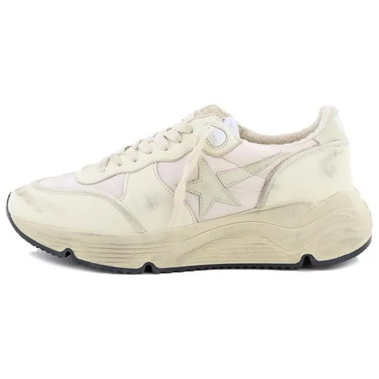 Golden Goose Running Sole Lifestyle Shoes Women's Low-top Off White