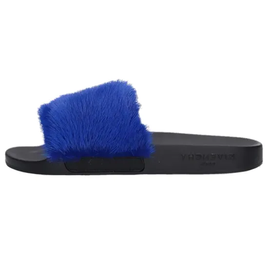 GIVENCHY Slide Slippers Women's Blue Black