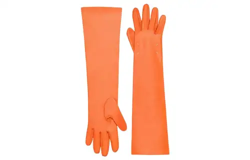 Maison Margiela Sheepskin Gloves Women's Orange
