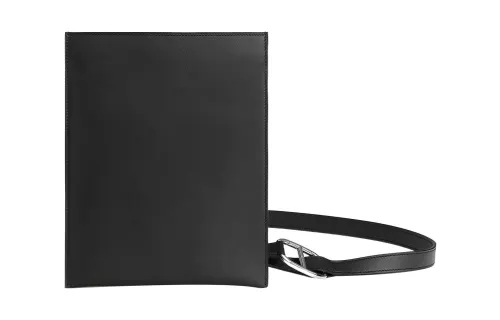 HERMES Pochenplus Swift Calfskin Wallet Men's 89 Noir Black