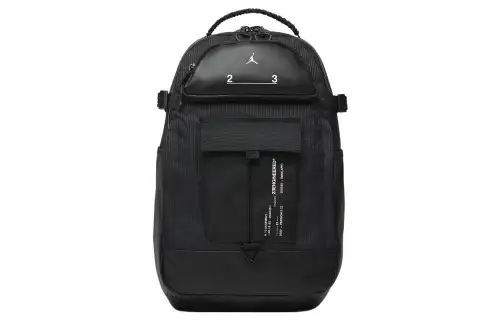 Jordan Polyester Backpack Regular Unisex Black