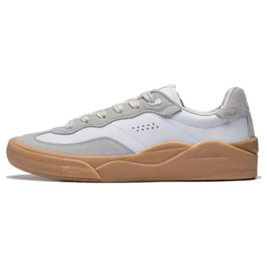 LiNing Skateboard Shoes Men Low-Top Standard White/Antarctic Gray