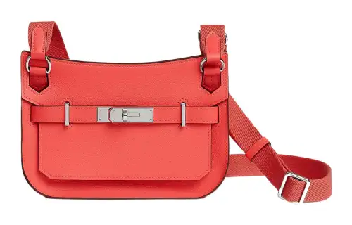 HERMES Jypsiere Evercolor Calfskin Crossbody Bags Mini Women's Texas Pink