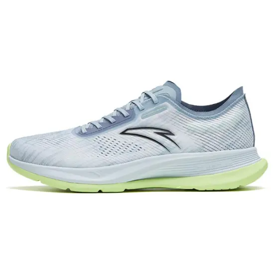 Anta Hydrogen Run V Anti-Slip Wear-Resistant Low-Top Running Shoes Blue Green