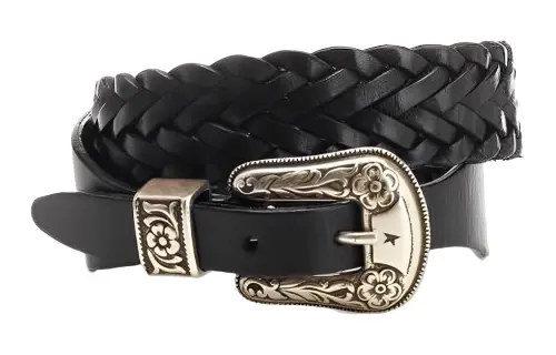 Golden Goose Embellished Buckle Braided Belt
