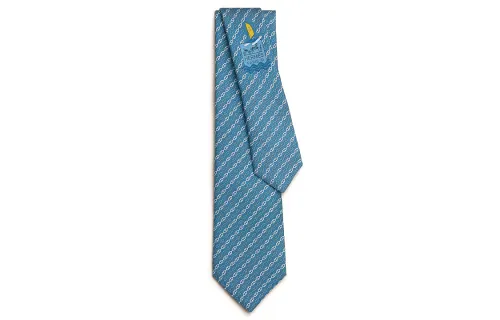 HERMES Ancre Ties Men's Blue