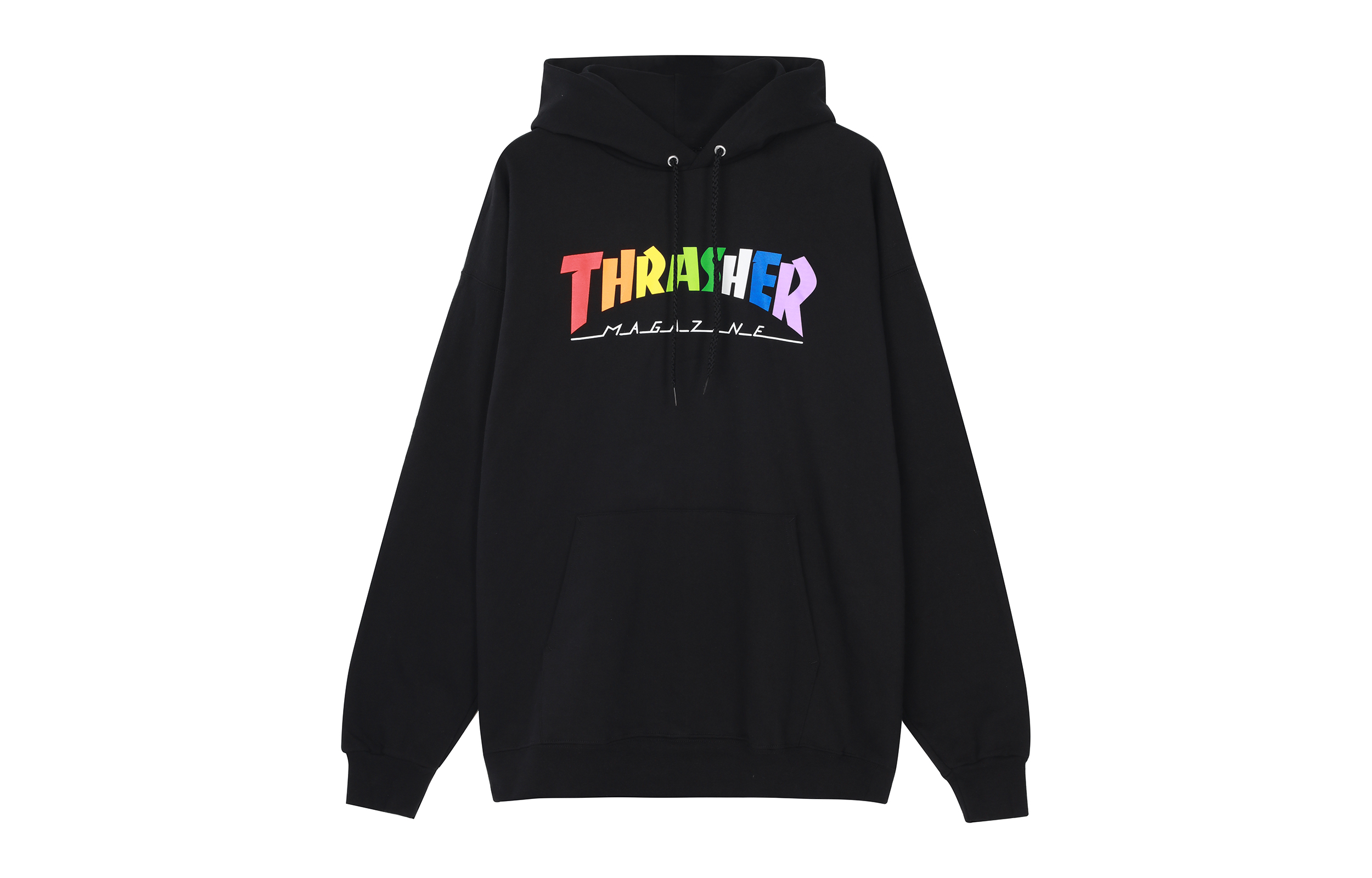 Thrasher Rainbow Mag Hood Logo