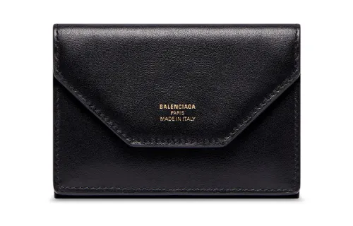 Balenciaga Calfskin Wallet Mini Women's Black