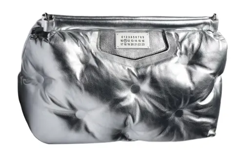 Maison Margiela Sheepskin Clutch Medium Women's Silver