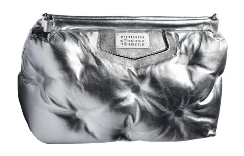Maison Margiela Sheepskin Clutch Medium Women's Silver