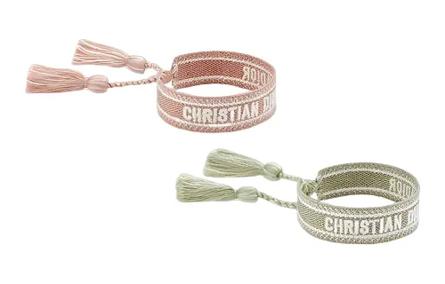 DIOR Cotton Wristbands Women's Pink/Green