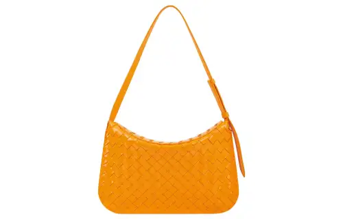 Bottega Veneta Small Flap Shoulder Bag Orange