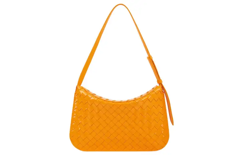 Bottega Veneta Small Flap Shoulder Bag Orange