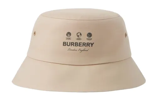 Burberry Cotton Logo Bucket Hat