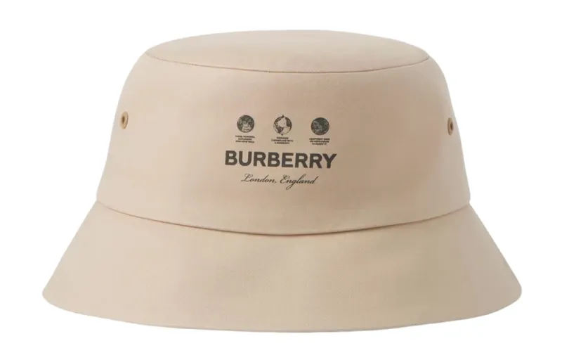 Burberry Cotton Logo Bucket Hat