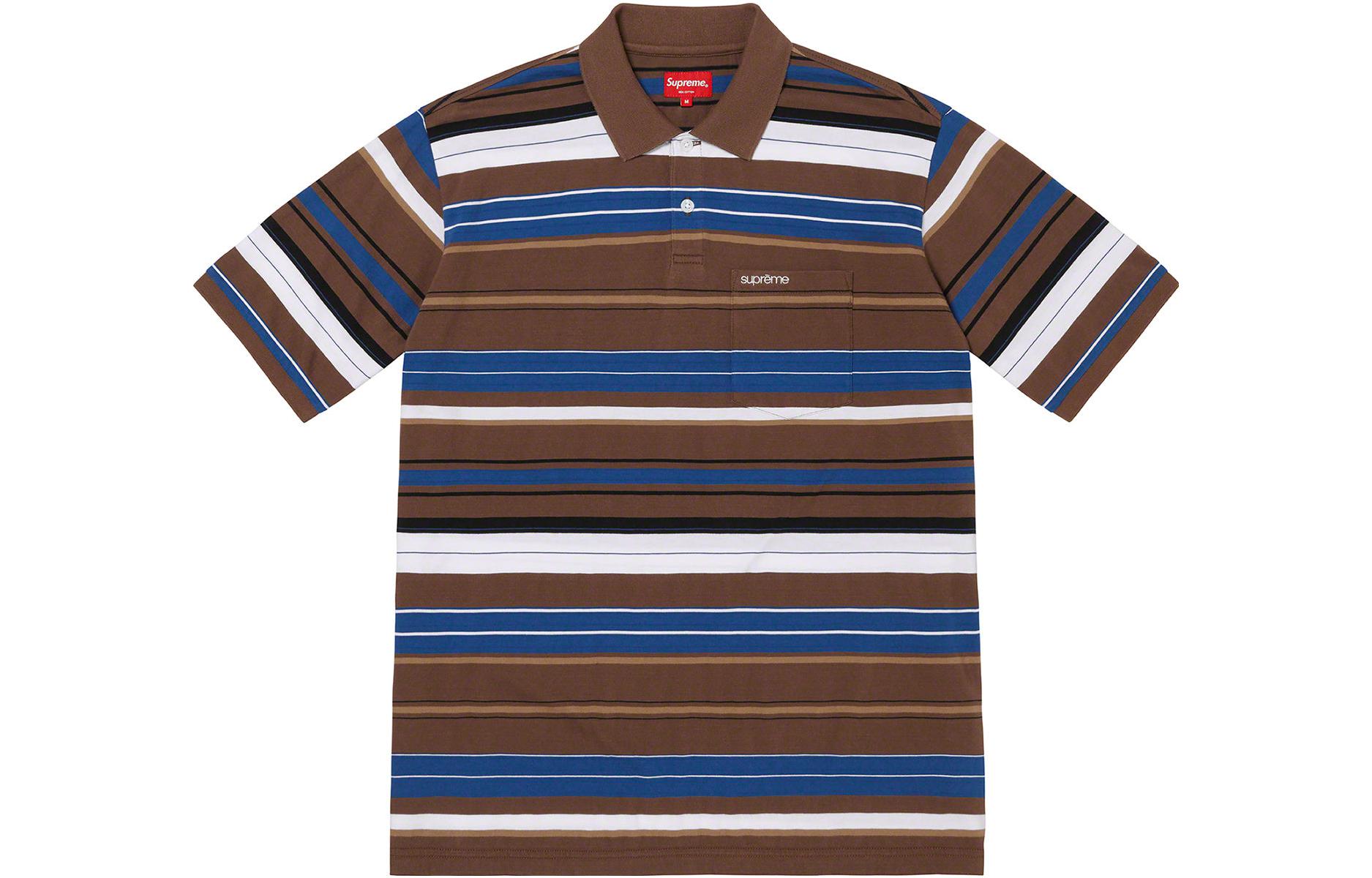 Supreme x Nike SS25 WEEK4 Stripe Rugby logoPolo оригинал, купить с