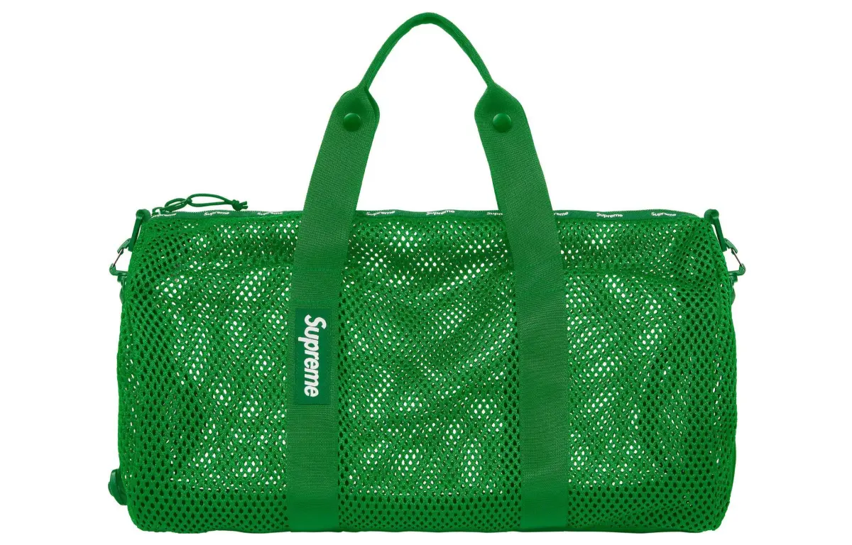 Supreme Polyethylene Luggage Bag Handbag Unisex Green