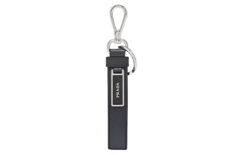 Prada robot-motif leather keychain