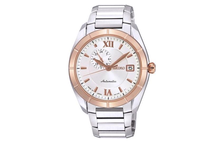 SEIKO Presage Automatic Mechanical Movement Stainless Steel Strap Watch Men's Watches White Dial