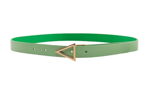 Bottega Veneta Leather Belts Women's Green Width 2.4cm