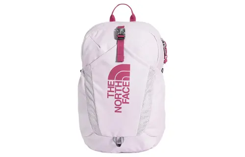 THE NORTH FACE 19.5L Backpack Double Shoulder Outdoor Bag Recycled Polyester Light Pink Women's