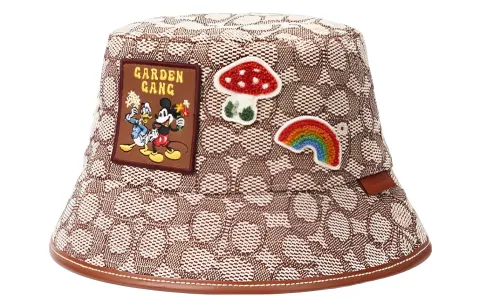 COACH Bucket Hats Unisex Brown