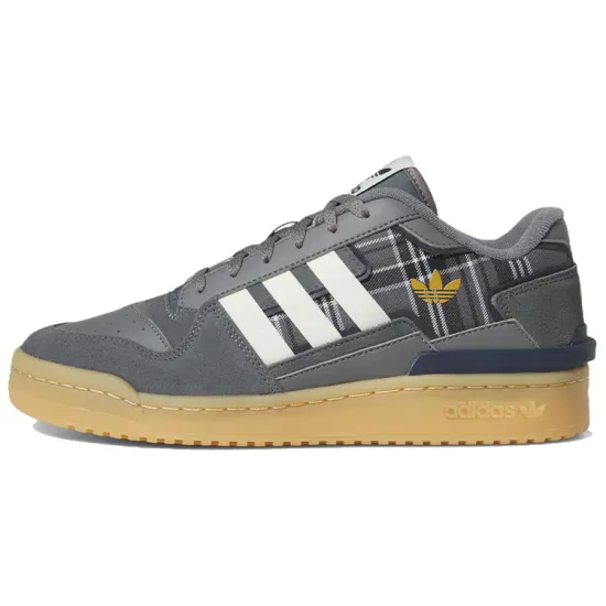 Adidas Originals Forum Exhibit Low Grey Plaid
