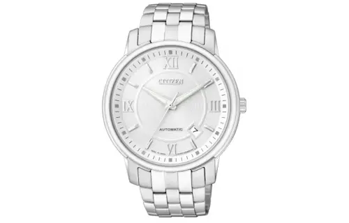 CITIZEN Automatic Mechanical Movement Stainless Steel Strap Watch Men's Watches Silver Dial