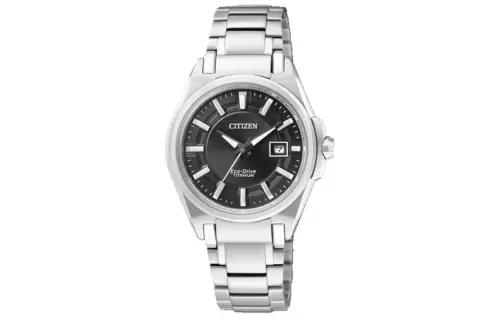 CITIZEN ['100', 301050]m Waterproof Light Powered Quartz Movement Stainless Steel Strap Watch